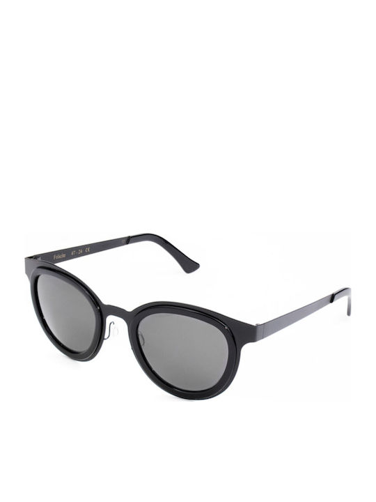 L.G.R. Felicite Unisex Ochelari de soare cu Cadru Negru 01