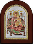 Prince Silvero Silver Holy Mary Icon 20x26cm