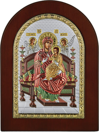 Prince Silvero Saint Icon Panagia Pantanassa Silver 20x26cm