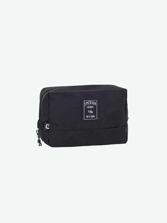 Herren Necessaire BE0016 in Schwarz Farbe 21cm