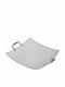 Karvounis Square Porcelain Decorative Platter White 33x33cm