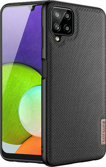 Dux Ducis Fino Задна корица Силикон / Текстил Черен (Galaxy A22 4G)