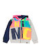 Boboli Girls Hooded Sweatshirt with Zipper Multicolour