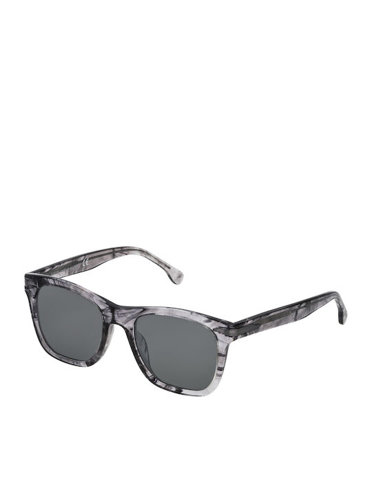 Lozza Men's Sunglasses with Gray Plastic Frame and Gray Lens SL4128M 6BZX