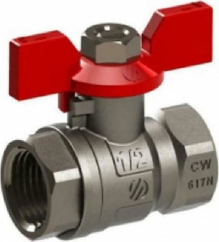 Viospiral Valve / Switch Straight 1/2"x1/2" 1/2"x1/2" Full Flow Ball Valve with Butterfly Female
