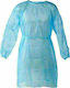 Unisex Light Blue Disposable Medical Dressing Gown 50pcs