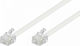 Flat Cablu Telefon RJ11 6P4C 15m Alb (05.005.0025)