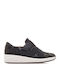 Un Rio Ανατομικά Γυναικεία Slip-On Δερμάτινα Μαύρα