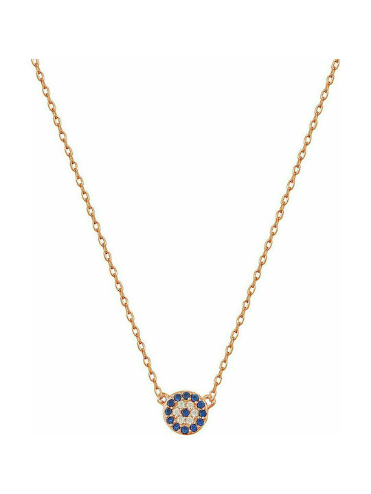 Mertzios.gr Necklace from Gold Plated Silver with Zircon