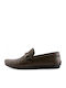 Δερμάτινα Ανδρικά Loafers σε Καφέ Χρώμα