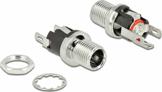 DeLock Βύσμα DC female Ασημί 90056