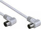Comp Καλώδιο Κεραίας Coax male - Coax female Λευκό 1.5m (02.006.0087)