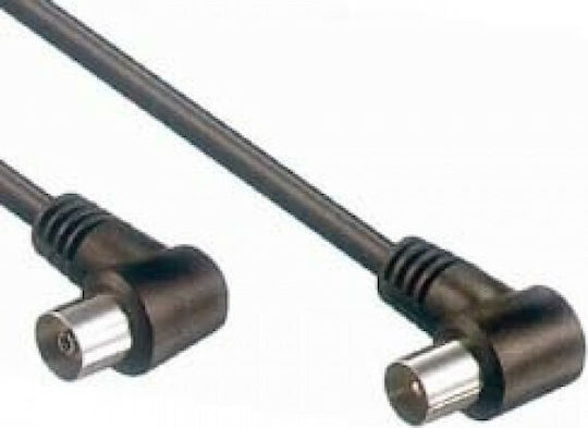 Comp Καλώδιο Κεραίας Coax male - Coax female Μαύρο 3m (02.006.0090)