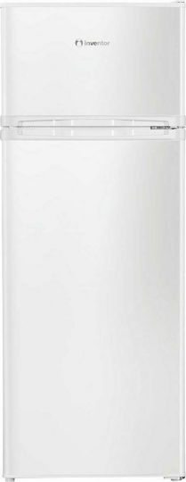 Inventor Ψυγείο Δίπορτο 206lt Υ142.6xΠ54.5xΒ55.5εκ. Λευκό DPC1430W