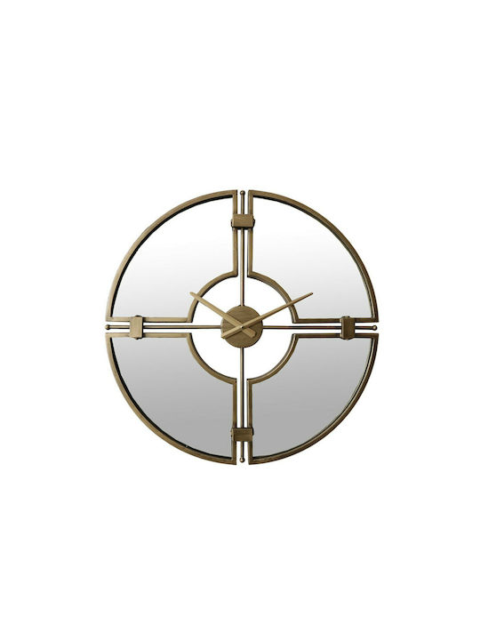 InTheBox Ρολόι Τοίχου Espelo Μεταλλικό Χρυσό 60cm