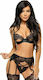 Beauty Night Marilyn Set Sexy Dessous-Set Black BN6501