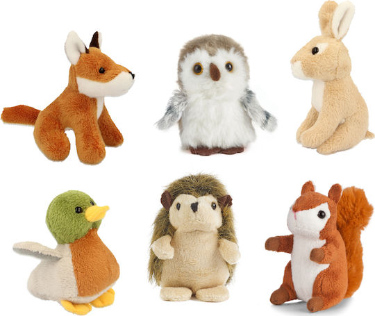 Keycraft With Plush Toy Άγρια Ζώα 9 cm (Various Designs/Assortment of Designs) 1pc