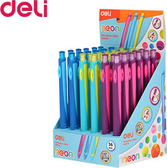 Deli Neon Μηχανικό Μολύβι Πλαστικό 0.5mm 1τμχ (Διάφορα Σχέδια/Χρώματα)