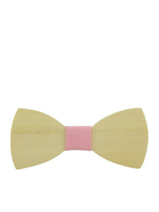 Baby Wooden Bow Tie Pink