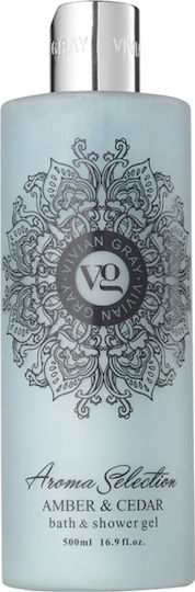 Vivian Gray Vivian Gray Aroma Selection Amber & Cedar Bubble Bath in Gel & Woody Scent 500ml