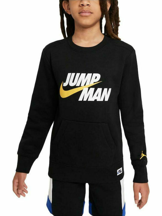 Kinder-Sweatshirt mit Taschen Schwarz Jumpman
