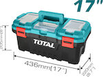 Total Hand Toolbox Plastic with Tray Organiser TPBX0171