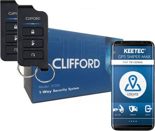 Clifford Σύστημα Συναγερμού Αυτοκινήτου με GPS