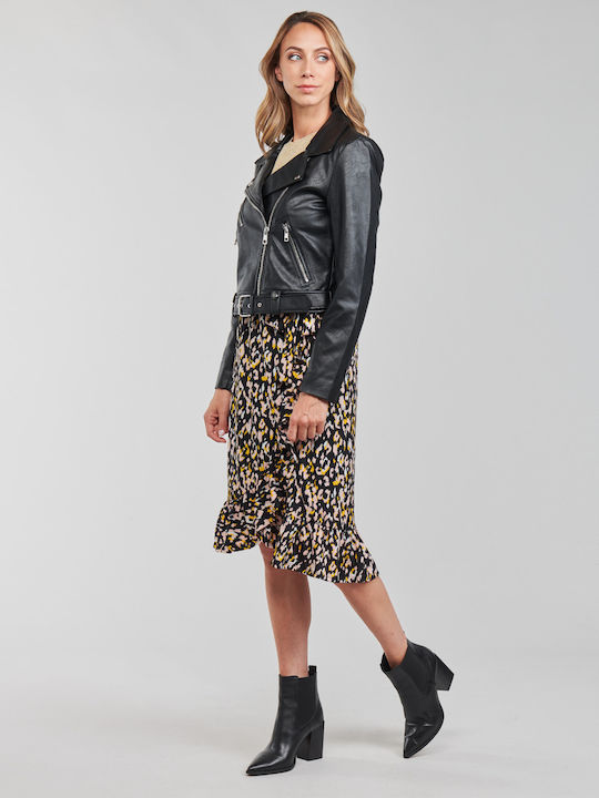 Vera Γυναικείο Biker Jacket Μαύρο