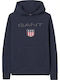 Kids Sweatshirt with Hood and Pockets Navy Blue SHIELD