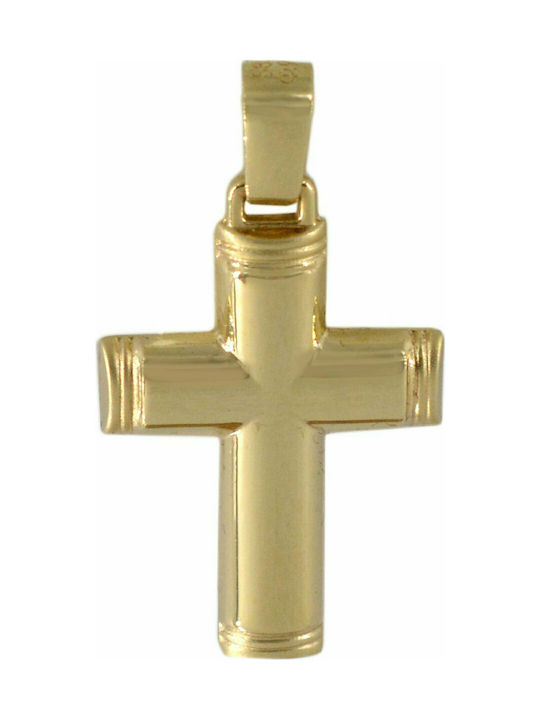 Mertzios.gr Gold Cross 14K Double Sided