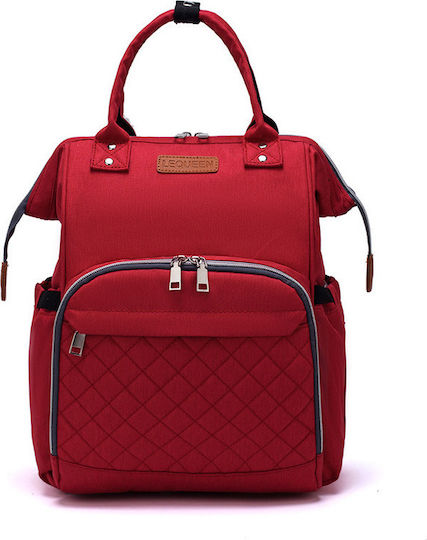 Lequeen Diaper Bag Red 38x30x38cm.