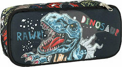 Back Me Up Fabric Pencil Case with 1 Compartment Black