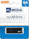 Verbatim MyMedia 64GB USB 2.0 Stick Schwarz