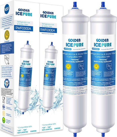 Icepure External Replacement Water Filter for Samsung Refrigerator 2pcs