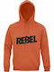 Unisex Hoodie, Organic "Rebel", Sweet Orange