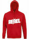 Unisex Hoodie, Organic "Rebel", Red