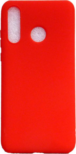 Matt Back Cover Σιλικόνης Κόκκινο (Huawei P30 Lite)