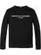 Kids' Shirt Long Sleeve Black ESSENTIAL
