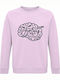 Sweatshirt Unisex, Organic "Brain Bicycle", Creamy Pink