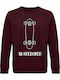 Sweatshirt Unisex, Organic "Skatebored", Burgundy