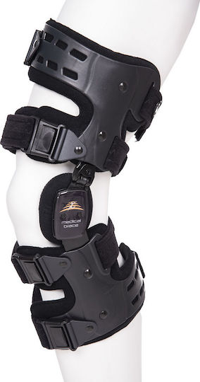 Medical Brace MB.4090 OA Varus Valgus Νάρθηκας Μηροκνημικός Αριστερής Πλευράς σε Μαύρο Χρώμα