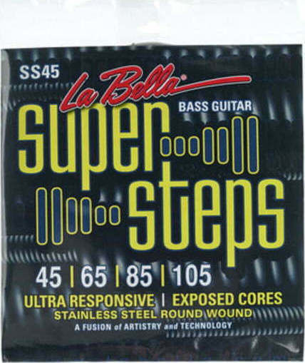 La Bella Super Steps Set Corzi Pentru Bas Oțel Inoxidabil 45 - 105