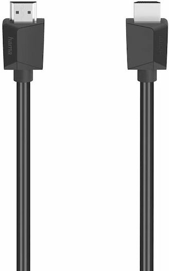 HAMA High Speed HDMI 1.4 High Speed 1080p 120Hz Cable HDMI male - HDMI male 1.5m Μαύρο