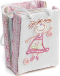 Christening Favor with Box Pink made of Fabric Μ3785