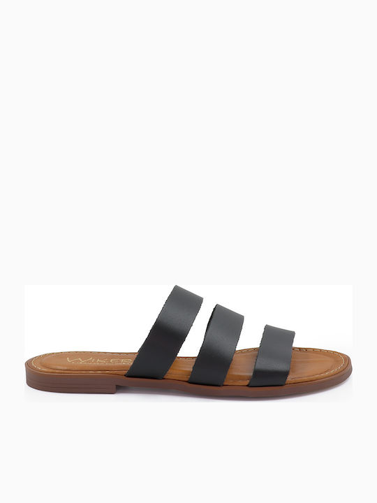 Flat Sandals Wikers Μαύρο
