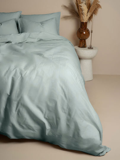Sunshine Duvet Cover Cotton Double 200x250 Cotton Feelings 105 Aqua