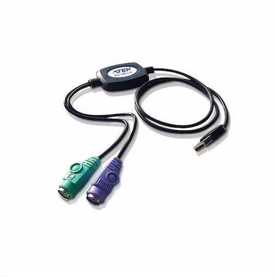 Aten Cable USB-A to PS/2 male 0.9m (UC10KM) 1pcs