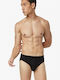 Herren Slips Schwarz 2Packung