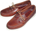 Lalizas Deck Shoes ''Skipper'' Καφέ Δέρμα/Άσπρη Σόλα No.42