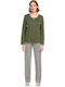 Vamp Winter Women's Pyjama Set Cotton Khaki